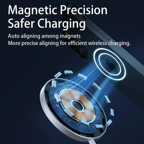 Remax RP W-38 15W Magnetic Wireless Fast Charging pad for iPhone - Picture 6 of 7